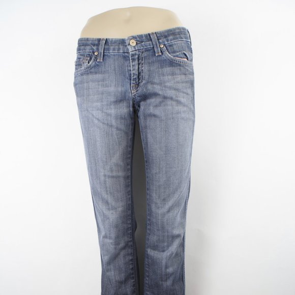 7 For All Mankind Denim - 7 For All Mankind Carol Boot 26 (27 X 32 Women's Denim Jeans Medium Wash USA